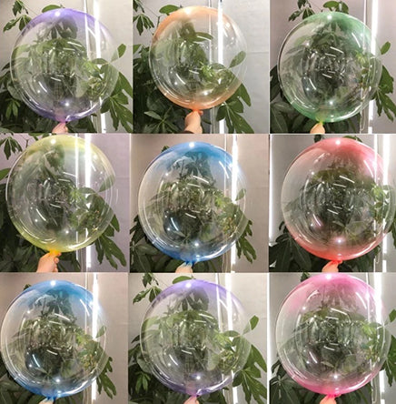 Custom Clear Ombre Balloominator With Balloon Stand - Balloominators