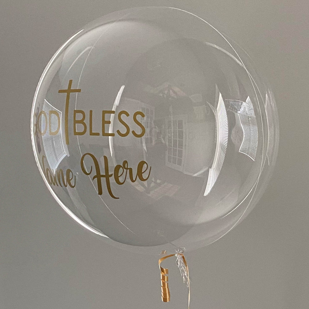 "GOD BLESS" Balloon - Custom God Bless Balloon - Balloominators