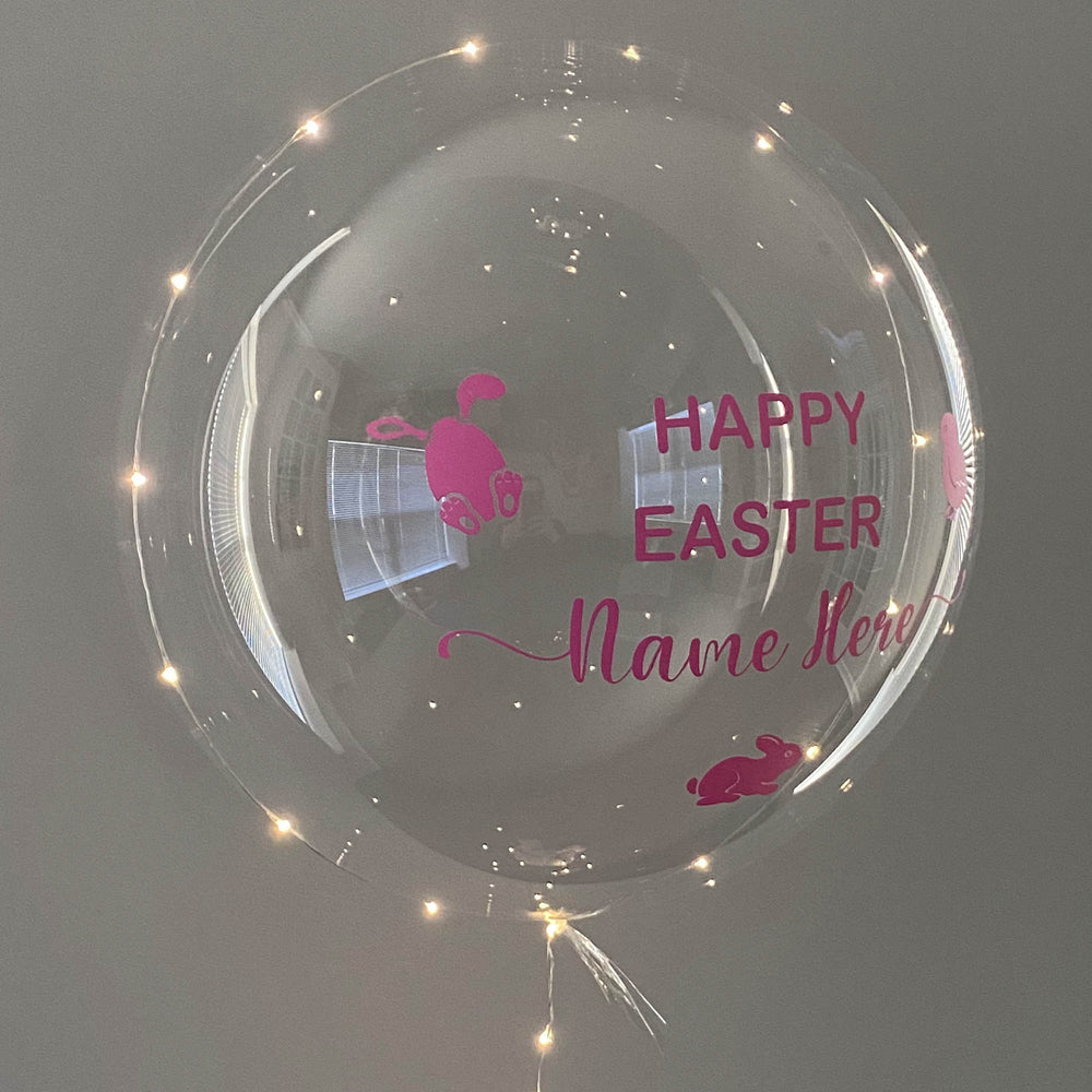 "Happy Easter" Balloominator - Custom Happy Easter LED Balloon - Balloominators