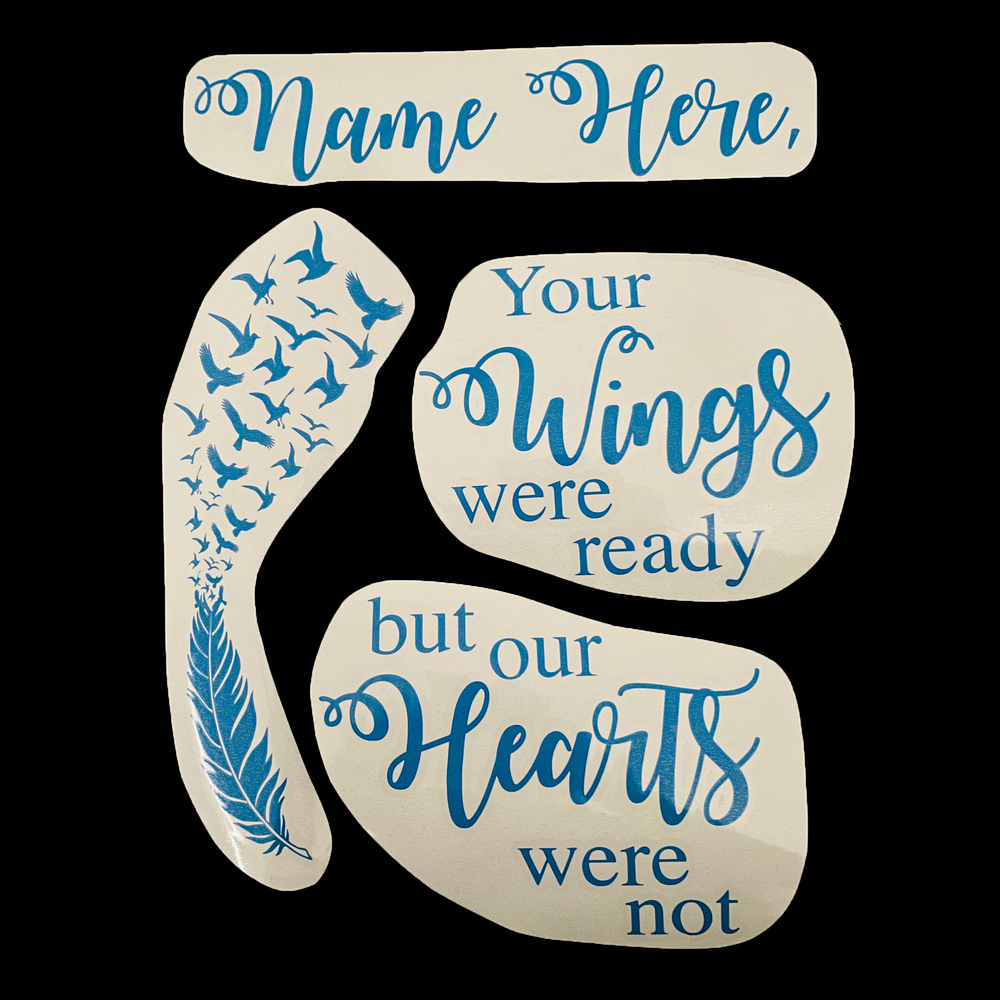 "Memorial" Feather Balloominator - Custom Memorial Balloon - Balloominators