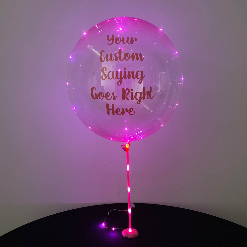 Custom Clear Ombre Balloominator With Balloon Stand - Balloominators