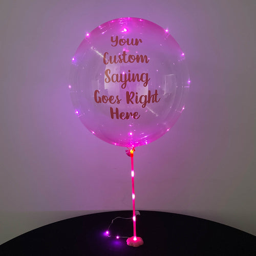 Custom Clear Ombre Balloominator With Balloon Stand - Balloominators