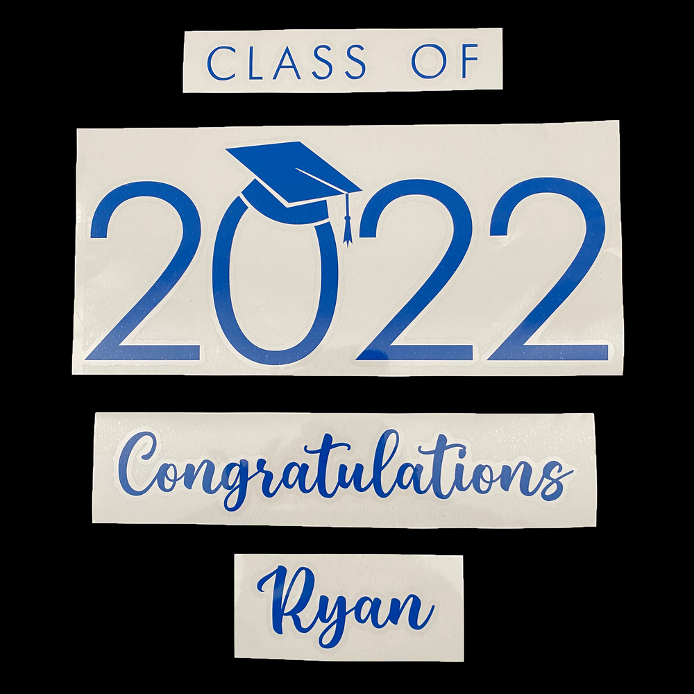 "Graduation 2022" LED Balloon With Stand - Custom Graduation Confetti LED Balloon With Stand - Balloominators