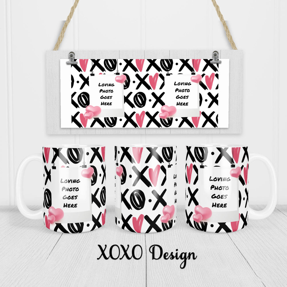 Hot Cocoa Bomb Valentine's Day Gift Set - 2 Mug And 2 Coaster Gift Set - Custom Valentine's Day Balloon And Bear - Balloominators