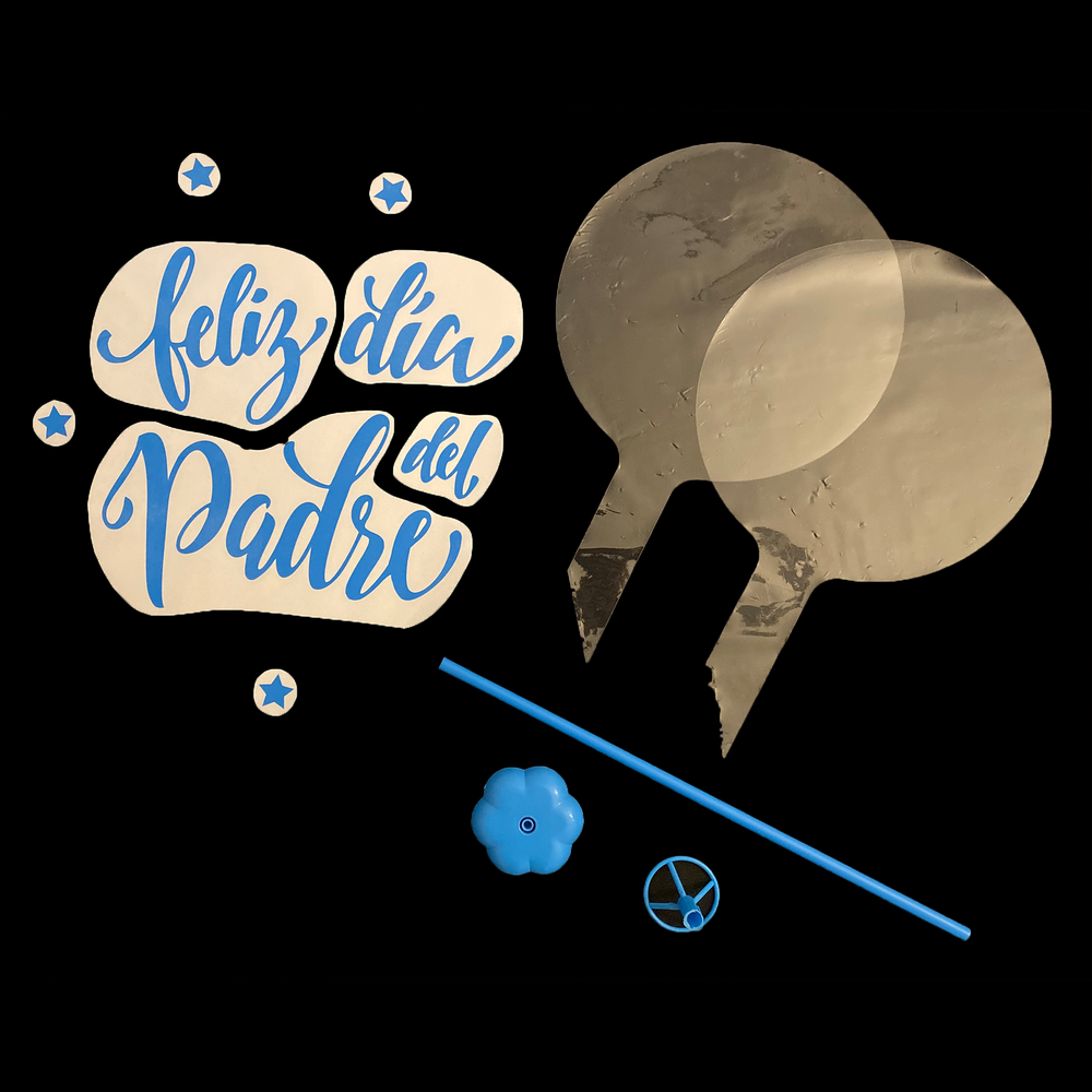 "Feliz dia del Padre" Balloon with Balloon Stand - Balloominators